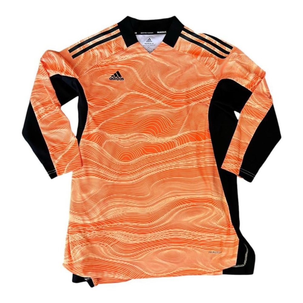 Adidas Orange and Black Long Sleeve Jersey